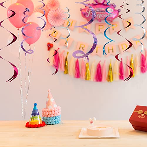 Party Decorations,18 Pcs Ceiling Streamers Decorations Party Swirl Decorations Hanging Swirl Decorations For Birthday Party,Wedding, Baby Shower,Bridal Shower #TOP4