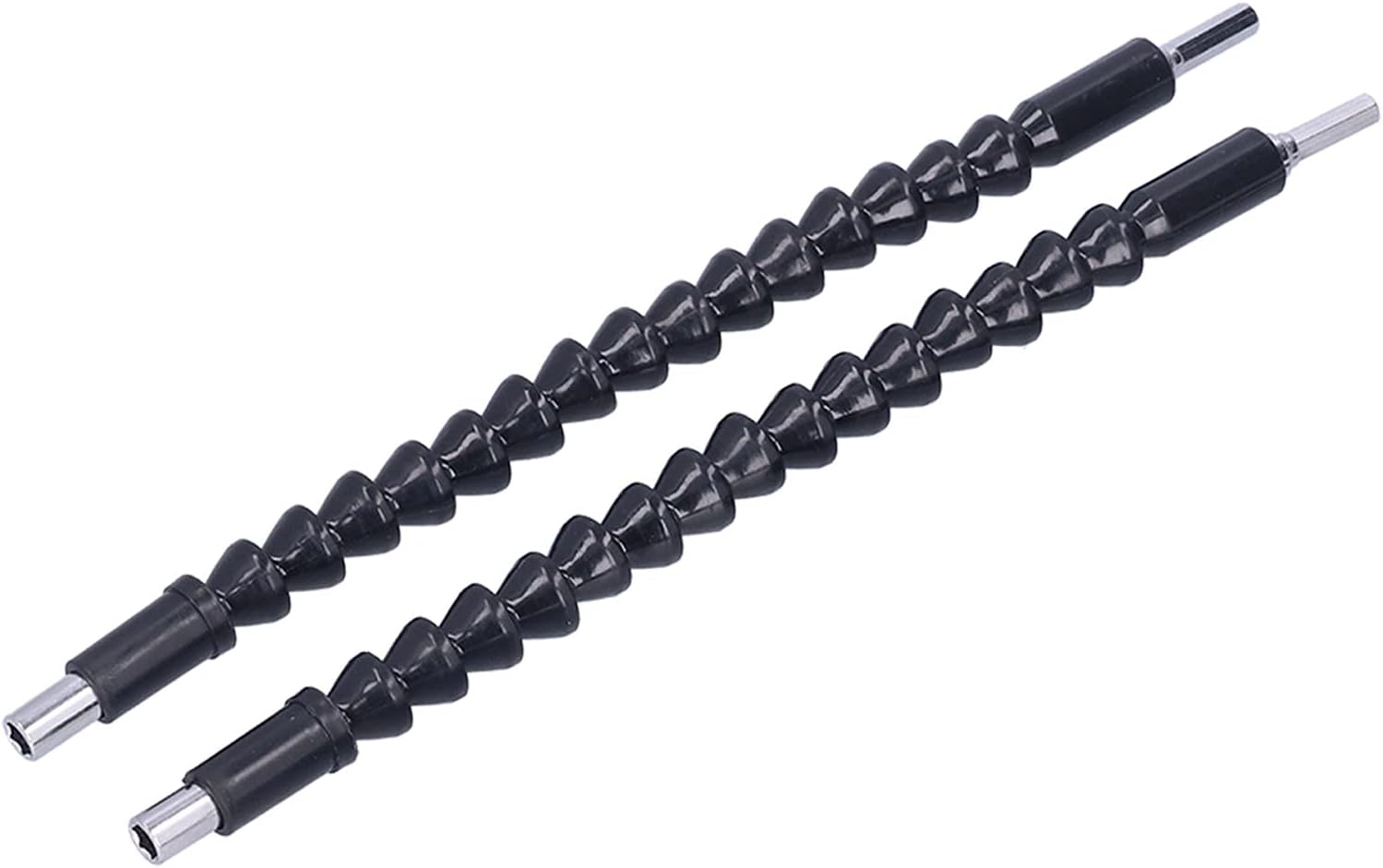 Flexidable Drill Bit Extension | 300mm Stainless Steel Right Angle Screwdriver | Bendable Shaft for Tight Spaces/Computers/Electrical Cabinets | 10 - Piece Set with PH & Torx