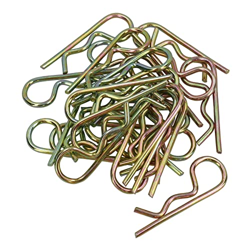 Pinces à cheveux en acier anticorrosion lot de 25 pinces robustes de 8 mm zinc