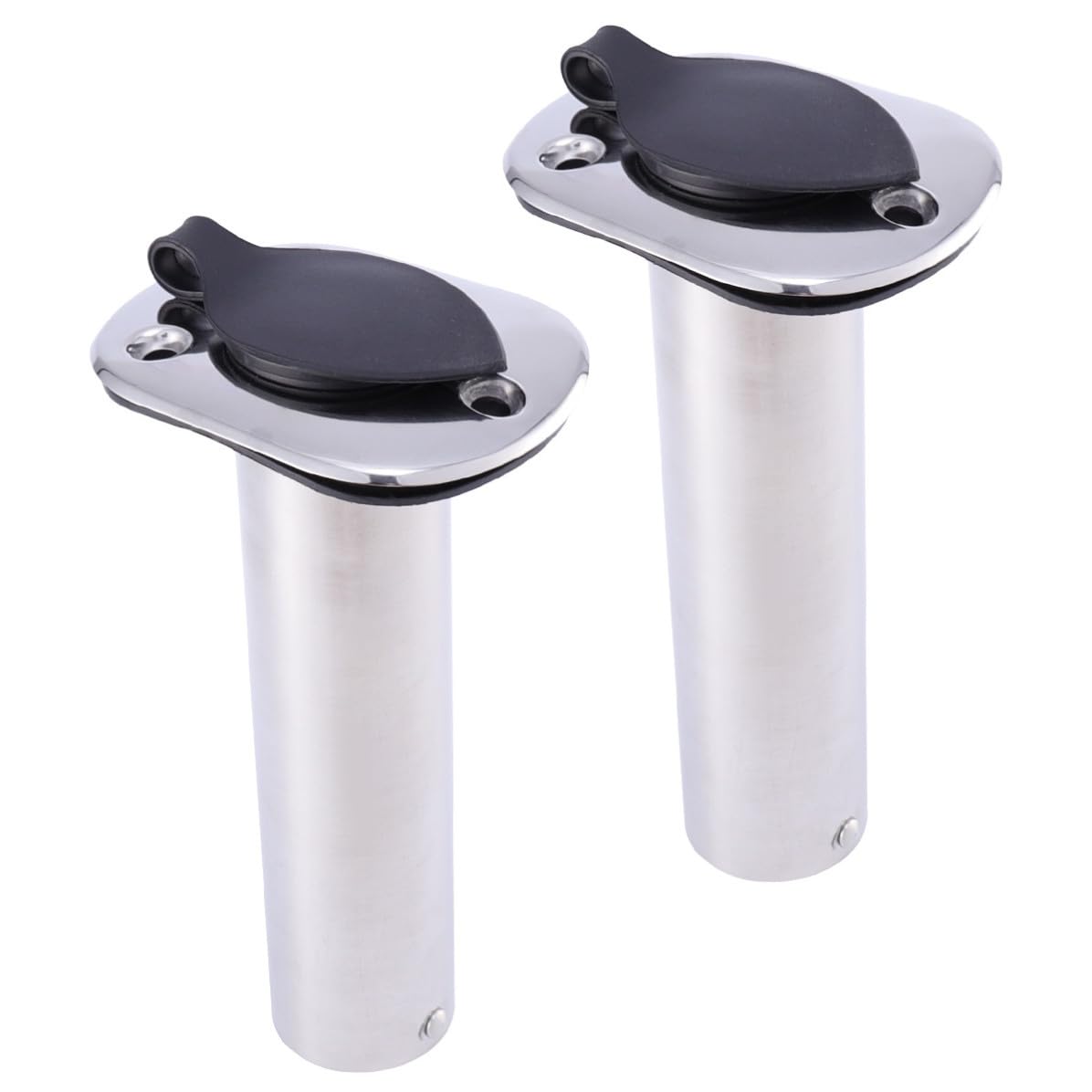 Acero Inoxidable Soporte para Caña de Pescar 2 Piezas
