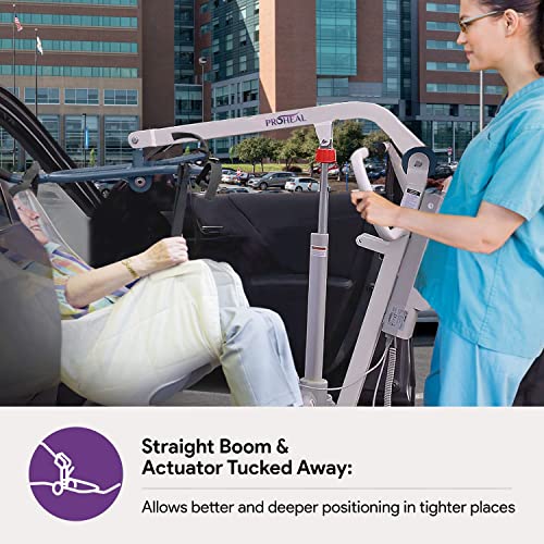 Image of ProHeal All-in-One Patient Lift - Portable Patient Lift for Home Use and Facilities - Universal Electric Lift for Car, Chair, Bed, and Floor - 350 lb. Weight Capacity - 4-Point Spreader Bar