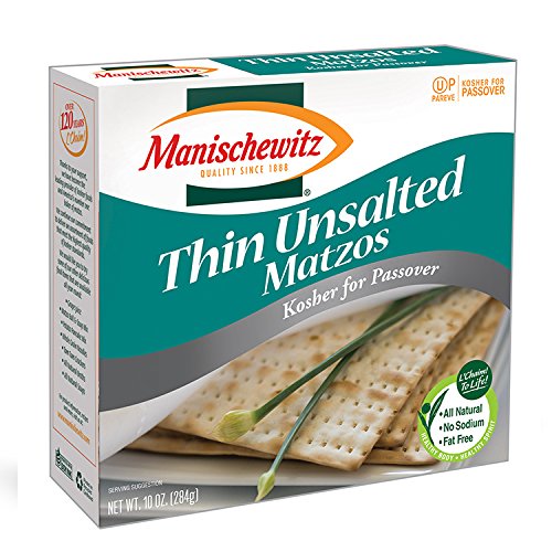Manischewitz Passover Matzo Thin Unsalted, 9 Ounce, Kosher