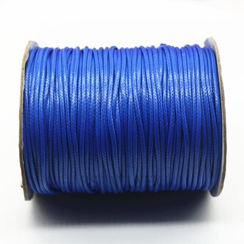30 Color 200 Yard 1.5mm 5mm 4mm 3mm 2.5mm 2mm Korean Waxed Line Round Cord Necklace Rope Leather Thread Jewelry Making Accessories - (Color: 13/ Size: 2mm 100 Yards)