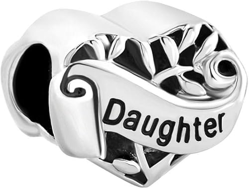 Miniatura 1 de QLocket - Abalorio para pulsera con diseño de corazón de filigrana diseño de árbol de la vida