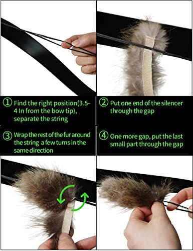 Three Archers 2Pcs String Silencer Traditional Archery Bowstring Dampeners Beaver Balls To Reduce Vibration And Noise For All Archery Bow #TOP3