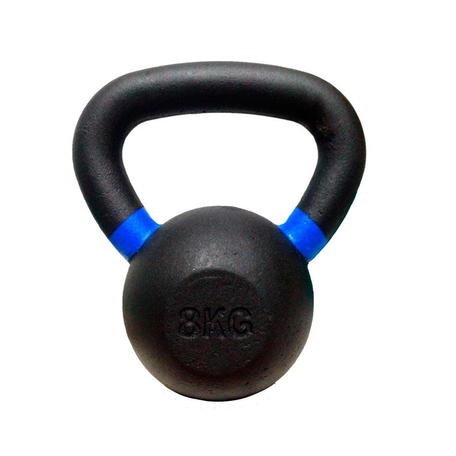 Kettlebell de Hierro Fundido 8 kg Viok Sport - Pesa Rusa Cast Iron para Fuerza, Cross Training, Fitness y Entrenamiento Funcional