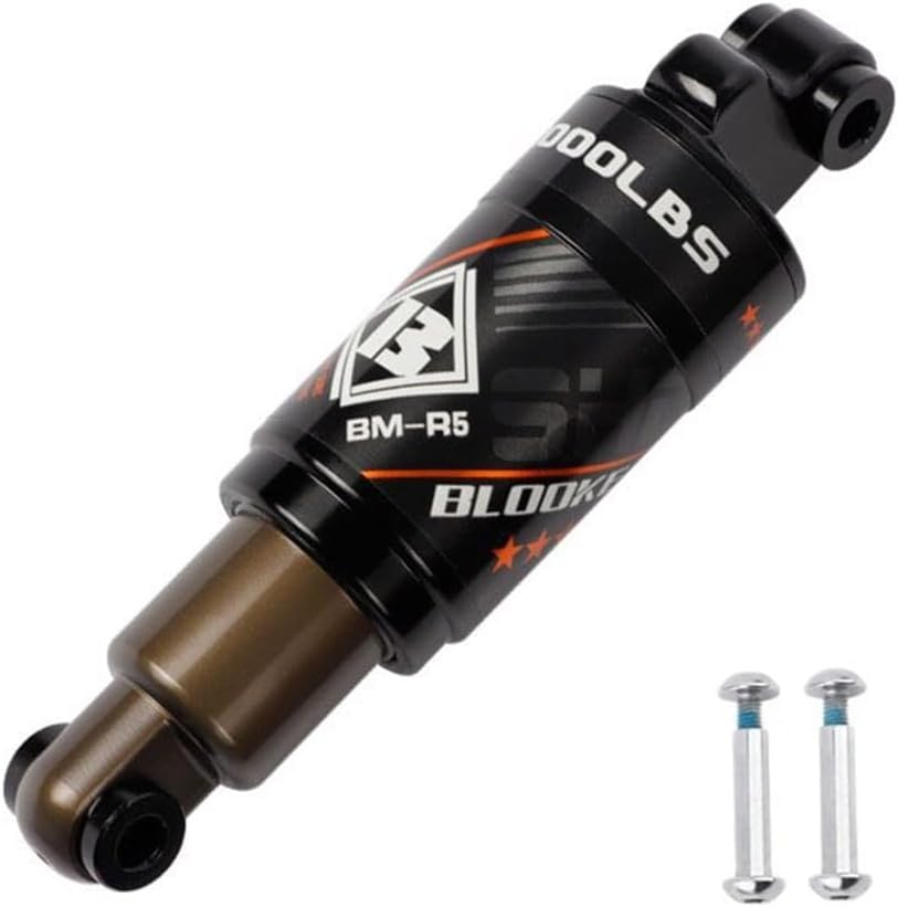 Mountain Bike Rear Shock Absorber 125-190mm 1000LBS Aluminum Alloy Suspension for MTB Electric Scooter Bicycle Components(125MM 750LBs)