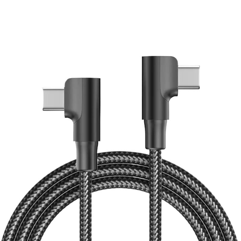 100 W L Kolanko Typ C na USB C Kabel PD Quick Char*/ge 4.0 3.0 USB-C (Double Bend USB-C, 2 m)