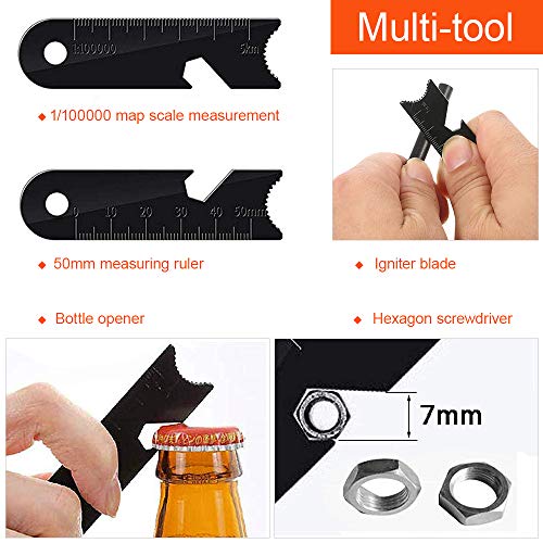 Loijon Conjunto de ferramentas de pederneira ao ar livre Ferramentas de emergência para maçarico de