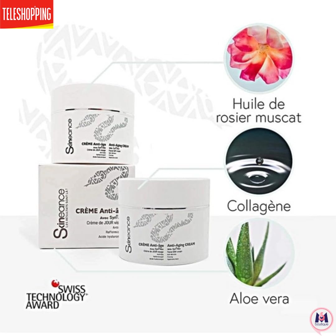 Jeunesse Mystérieuse Crème Peptide Venin de Serpent Syn-Ake Lot 2 × 50 ml Effet Liftant Immédiat Réduit Rides Cernes Poches