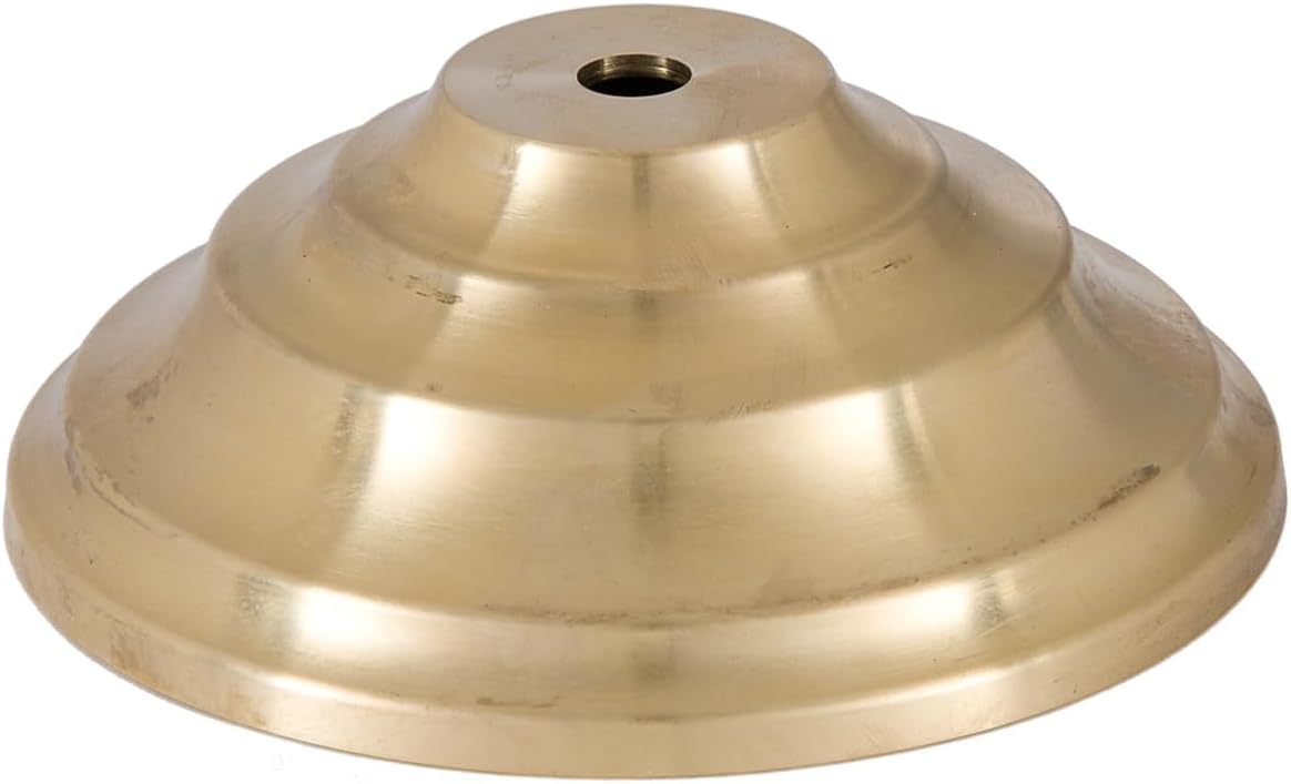 B&P Lamp® 4 3/4 Inch Diameter Die Cast Brass Ceiling Light Canopy Plate Or Cap, 1 5/8 Inch Height