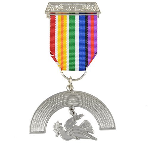 Bijou maçonnique Royal Ark Mariner avec ruban en soie
