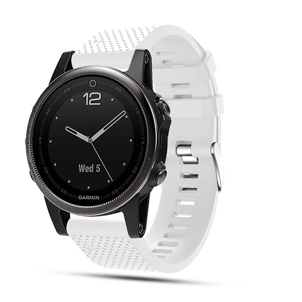 TOPsic Correa de Reloj para Garmin Fenix 5S, Banda de Reloj de Repuesto de Silicona Suave para Garmin Fenix 5S/Fenix 5S Plus/Fenix 6S/Fenix 6S Pro/Fenix 7S/Fenix 7S Solar/Fenix 7S Sapphire Solar