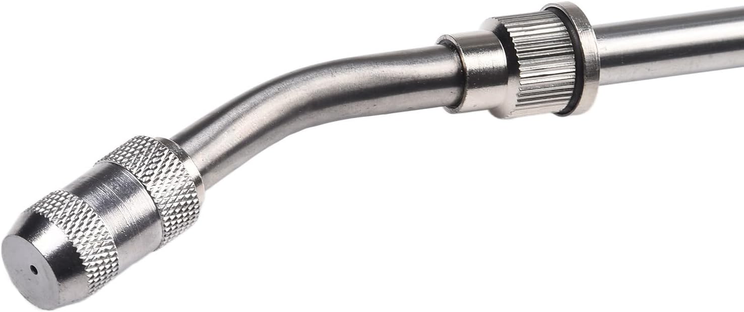 29 Inches Metal Sprayer Wand, All Metal Sprayer Wand with 2PCS Brass Barb Sprayer Replacement for 3/8" And /4" Hoses, Anti-Slip Rubber Grip(1set)