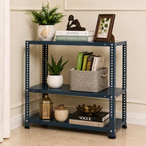 Pure Source India Iron Matte Finish Adjustable Display Rack for H...