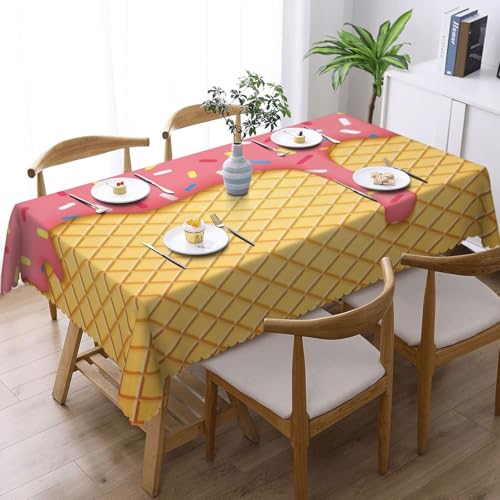 Nappe gaufrée lavable rectangulaire pour table de salle à manger - 3