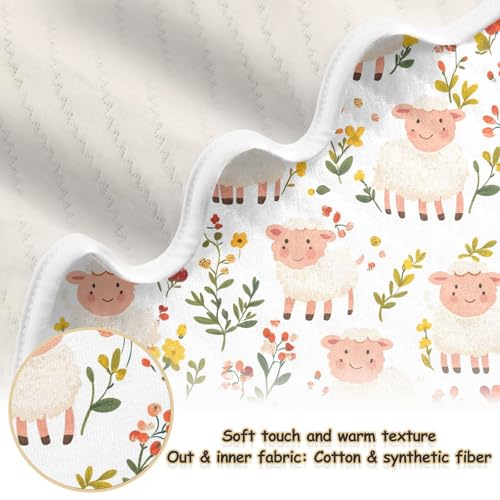 Image of Nursery Bed Blankets for Baby Boy and Girl Soft Stroller Throw Blanket for Toddler and Infant 30X40in Cartoon Sweet Loader
