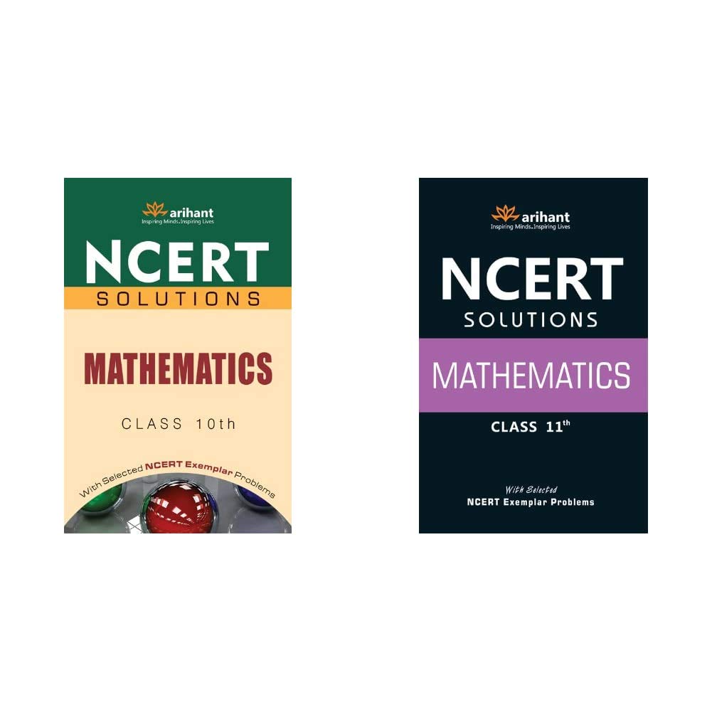 NCERT Solutions - Mathematics for Class X + NCERT Solutions Mathematics Class 11th (Set of 2 Books)