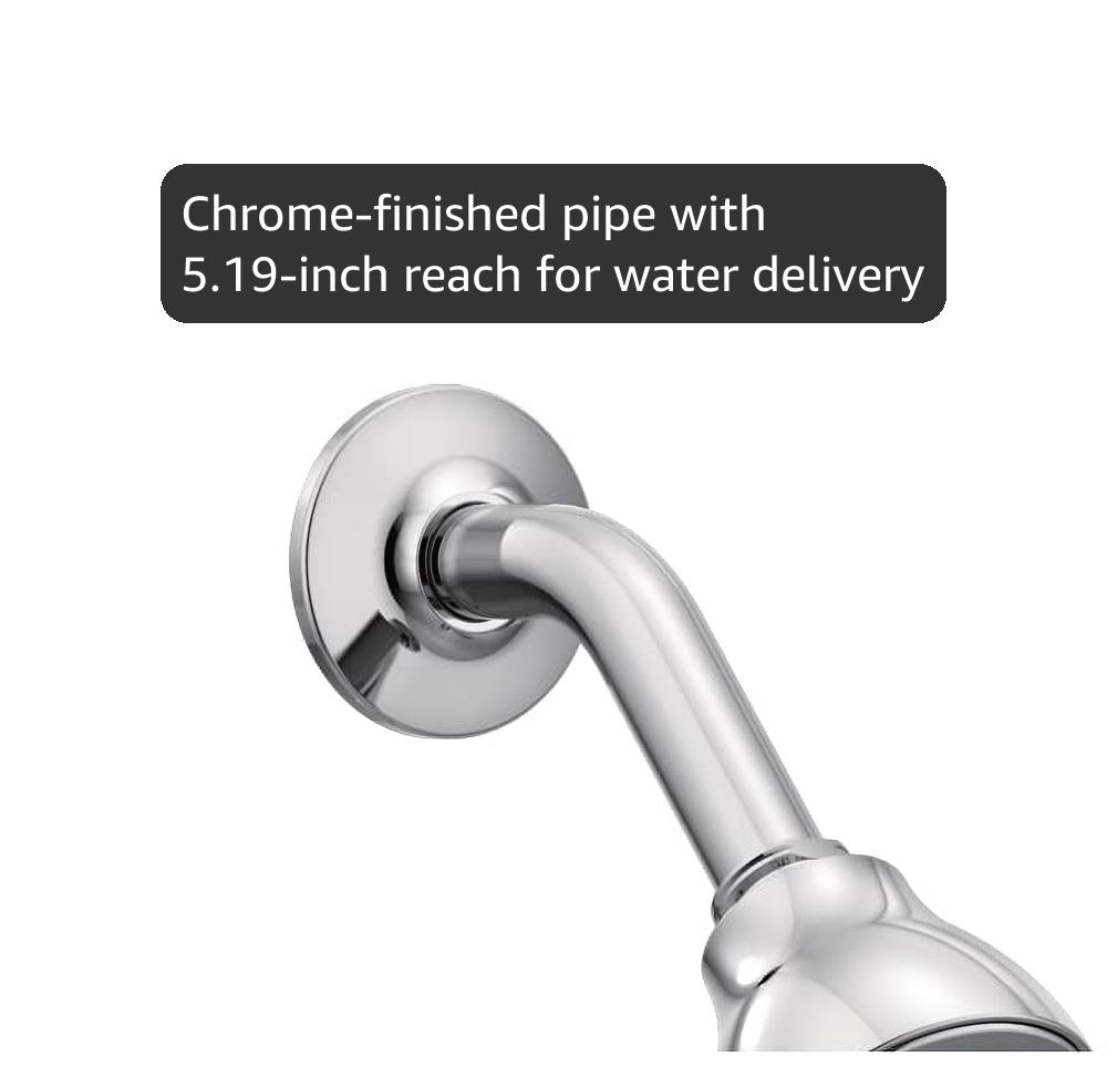 Moen Chateau Chrome Eco-Performance Shower Trim Kit – TL5182EP With Showerhead & Handle (Valve Sold Separately)