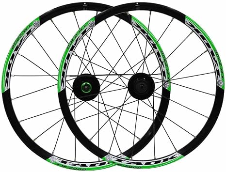 BMX Wheelset 20" 406 Mountain Bike Quick Release Front Rear Wheel 100/135mm, Aluminum Alloy Disc Brake Rim for Folding Bike, 7 8 9 Speed Cassette