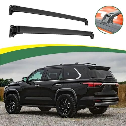 Barras transversales de aluminio para Toyota Sequoia, viaja con más equipaje 3