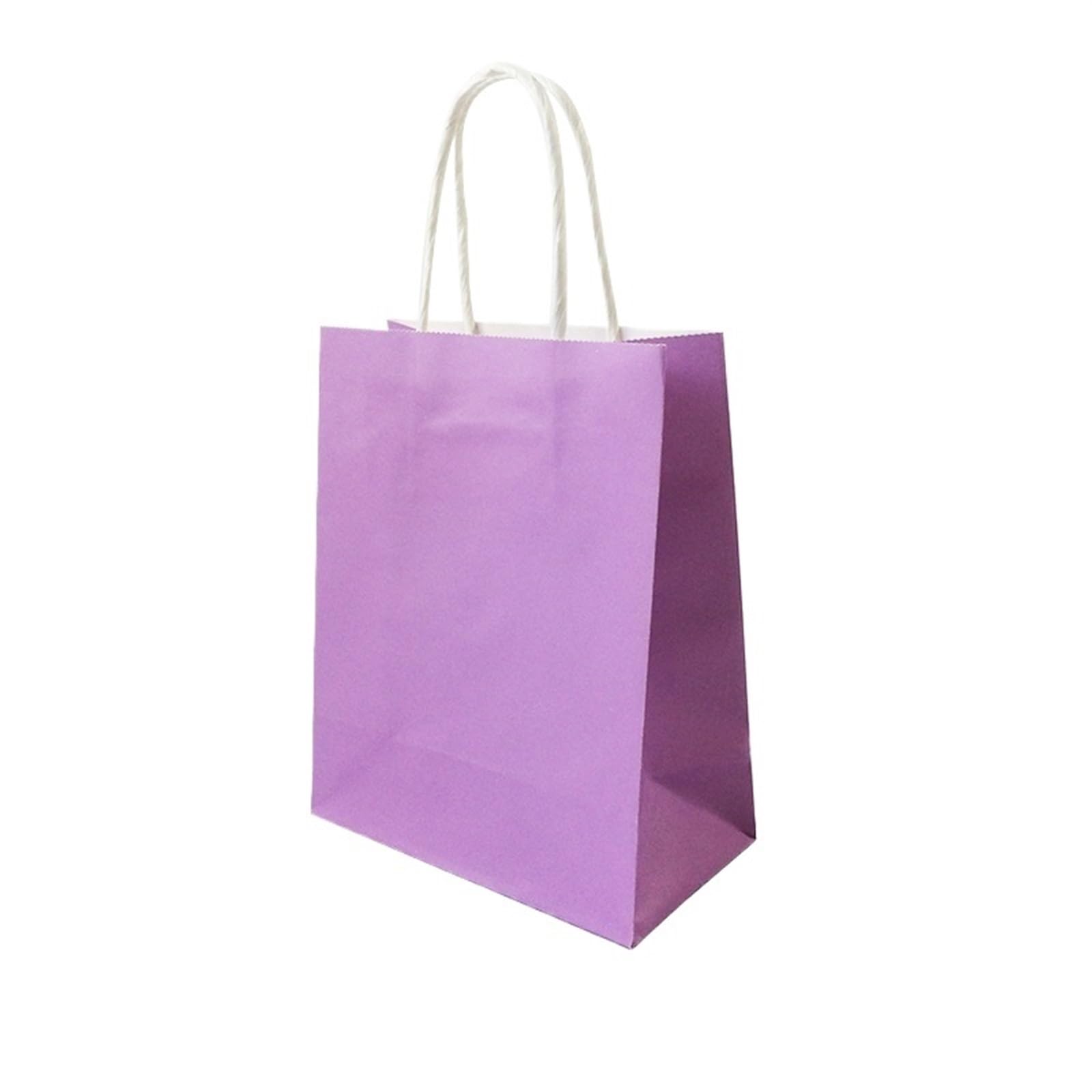 Bolsas Papel Kraft Bolsa de papel kraft con asa Bolsas for caramelos for fiestas pequeñas(PURPLE)
