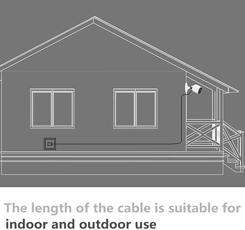 Miniatura 3 de EaseBuy Arlo - Cables de alimentación, cable Arlo y adaptador de cargador para Arlo Pro y Arlo Pro 2 y Arlo GO, cables Arlo para interiores y