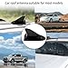 QKWL Car Shark Fin Universal Antenna, Shark Fin Antenna, Shark Fin Antenna Cover, Waterproof and Rust-Proof, Durable, Suitable for Most Cars, Trucks, SUVs, Etc (Black)