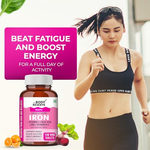 The Body Reserve Iron + Vitamin C Tablets 120 Capsules - Image 6