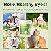 Hypoallergenic Eye Wipes for Dogs & Cats - Tear Stain Remover & Cleaner - Gently Removes Discharge, Crust, Mucus, Debris - Pet Cleaning Deodorizing Wipes for Wrinkle & Face - Natural, Unscent (100 Ct)