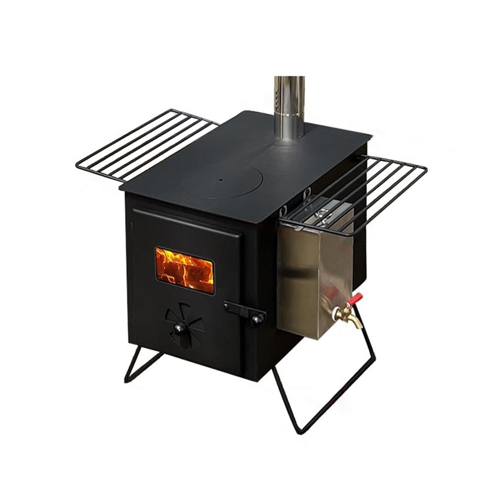 Stove heater, camping wood stove Portable Wood Stove Camping Folding Multi-function Barbecue Outdoor Tent