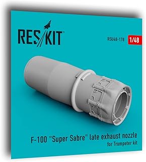 Reskit RSU48-0178 1/48 F-100 Super Sabre Late Exhaust Nozzle for Trumpeter kit