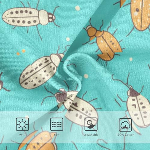 Wusikd Cute Insects Boys' Underwear Cotton Lines Boys Briefs Soft Toddler Underwear 2T3