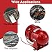 S SYDIEN Motor Siren Red 1Pc AC 110V 114dB Industry Electric Motor Alarm Driven Siren, Horn Sound Buzzer Alarms Bell for Home, Industries, Stores and Security Alarm System