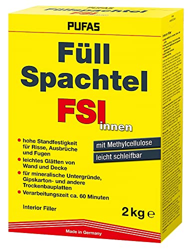 Pufas Füllspachtel Innen 2 Kg für Wandspachtelarbeiten