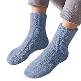 LZPCarra Bunte Sneaker Socken Damen 39-42 Strümpfe, um warme Socken zu halten, leichte Baumwollsocken Strickset Socken Anfänger (Blue, One Size)
