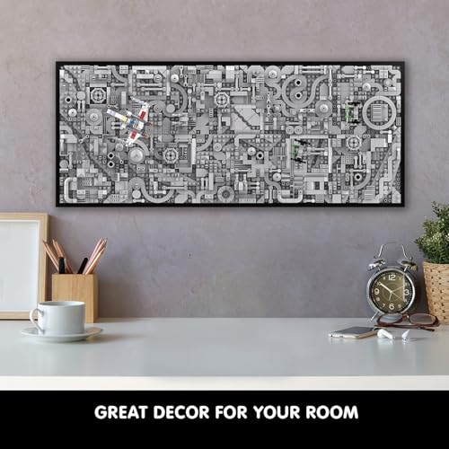 Image of TG BLOCKS Star Trench 3D Wars Run Wall Art Craft Kit, Micro Brick in Framed, Creative Activity Hobbies for Teens and Adults, DIY Home, Office Decor, Suitable for Kids 8+
