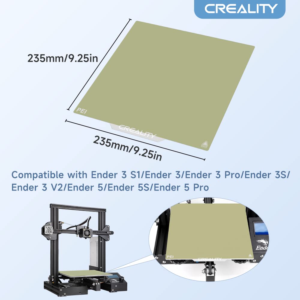 Buy Creality 3D Official Ender 3 Bed Upgraded, PEI Sheet Removable