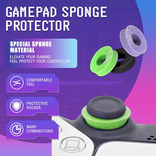 image for MYSTICHOME 6 Pack Precision Rings Aim Assist for PS5, for PS4, Compati