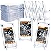 Jetec Screw Trading Card Protector with Display Stands Acrylic Card Holder 35 PT Baseball Card Holder for Trading Cards Football Sports Game Card Storage and Display (30 Pcs)