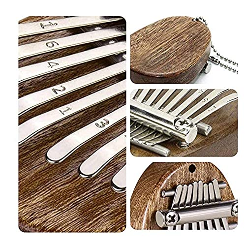 Pouce Piano 8 Touches Mini Kalimba, Cadeau Instrument de Musique Marimba Portable, Doigt en Bois Mbira avec Lanière… - Les Beatles, Paul McCartney, John Lennon, RIngo Starr, George Harrison Pouce Piano 8 Touches Mini Kalimba, Cadeau Instrument de Musique Marimba Portable, Doigt en Bois Mbira avec Lanière… – Image 5