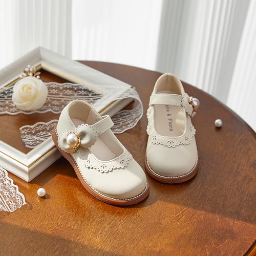 Image of Felix & Flora Toddler Little Girl Princess Dress Shoes-Mary Jane Flats for Girl Party School Shoes