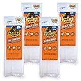 Gorilla Hot Glue Sticks, Clear Glue, Mini Size 8" Long x 0.27" Diameter, 25 Count (Pack of 4) - Safe for All Temperatures with Extended Working Time