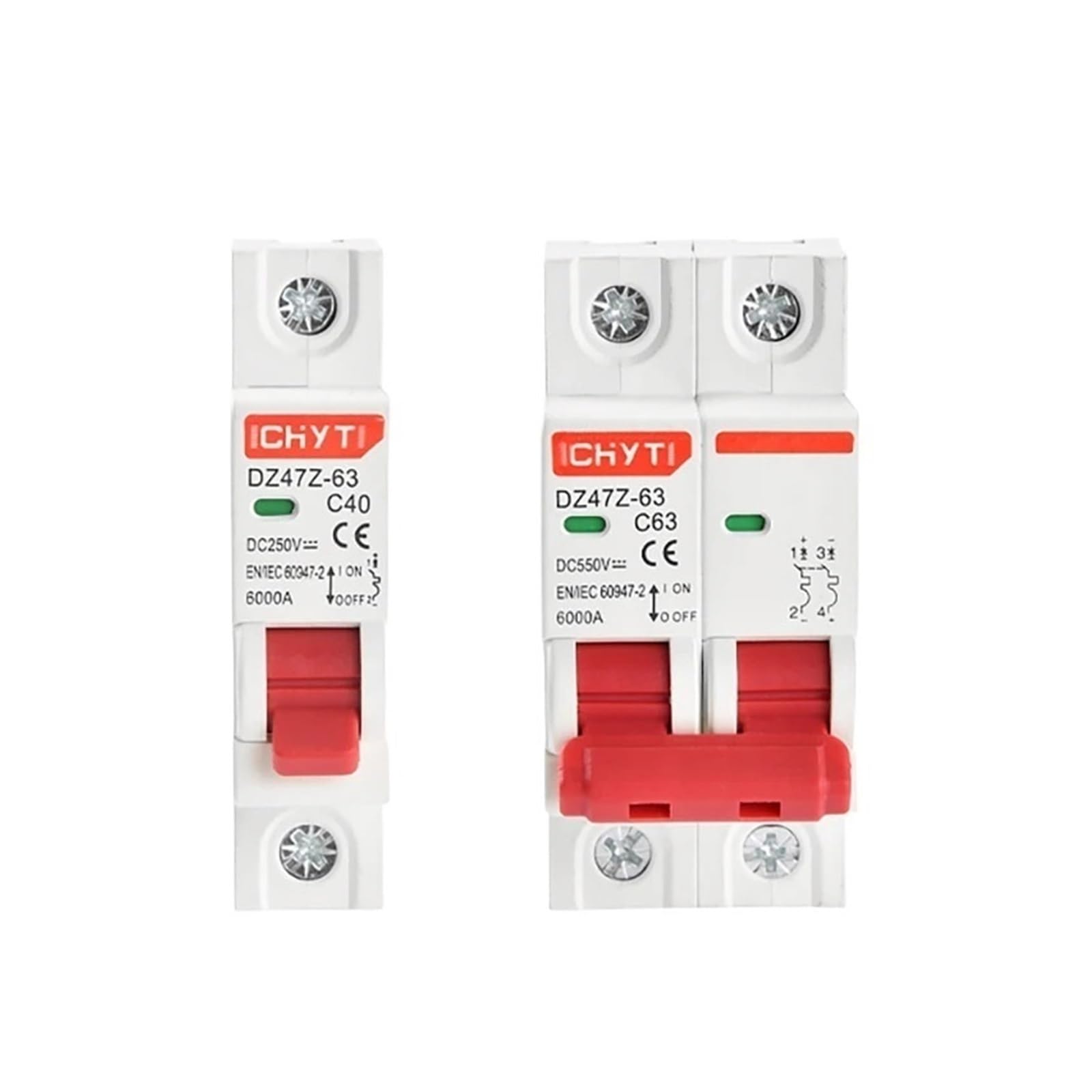 Disjoncteur 250V DC DZ47Z-63 pour éviter les surcharges de votre onduleur solaire