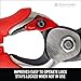 Corona BP 7100D Forged Steel DualCUT Bypass Hand Pruner - 1 inch Cut Capacity Stem and Branch Garden Shears, Red