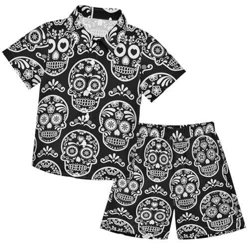 Image of visesunny Little Boys Short Sleeve T-Shirt Beach Shirts for kids children Casual Shorts Set Summer Clothes Outfits