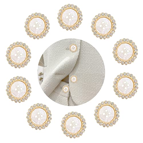 Strass Rund Kristall Blume Knöpfe Mit Flacher Rückseite - Harz Dekorative Knopf für DIY Kleidung, Schuhe, Tasche, Schmuckherstellung, Hochzeit Dekoration - 18MM 10 Stück