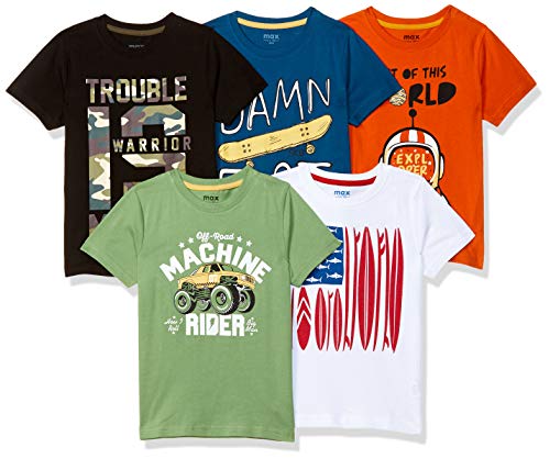 Image of Max Boy's Solid Regular Fit Tshirt