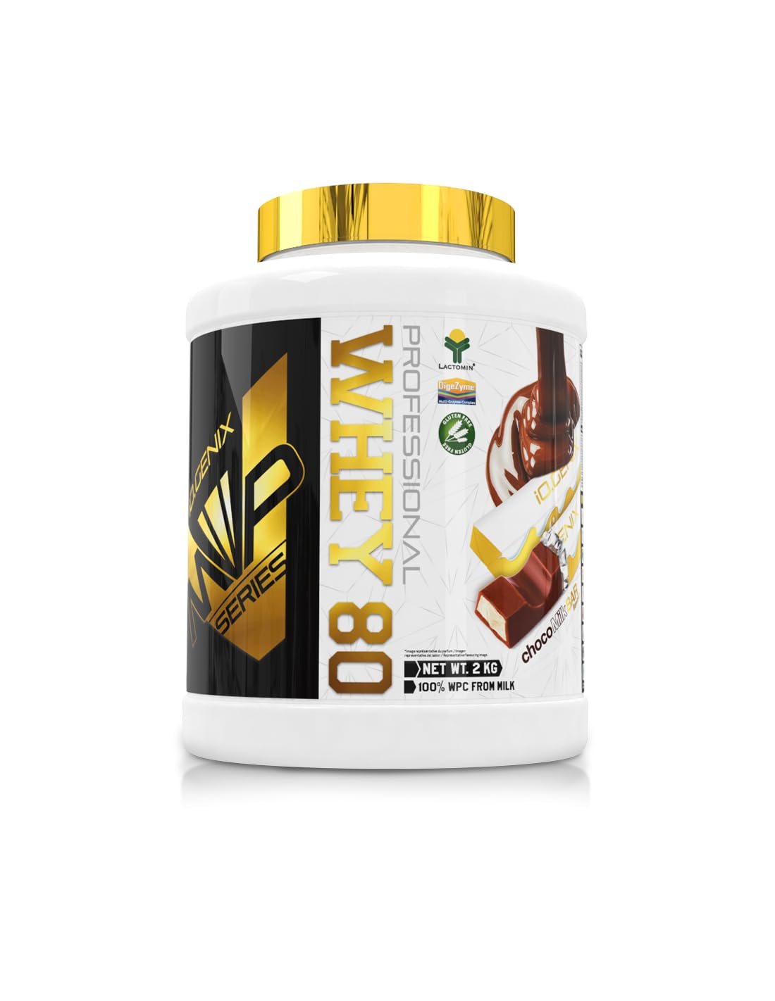 iO.GENIX - WHEY 80 PROFESSIONAL 2 KG | Protein | Molke-Konzentrat | Pulver (Choco Milk Bar)