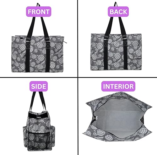 Bolso Tote NGIL con cierre superior y bolsillos exteriores miniatura 2